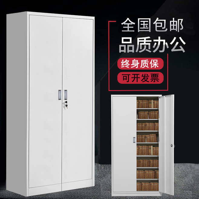 铁门对开办公室铁皮柜文件柜抽屉带锁资料档案柜子凭证柜储物书柜