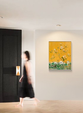 春蕊挂画客厅中央美院 装饰画付毅兵临摹画沙发背景墙小众高级感