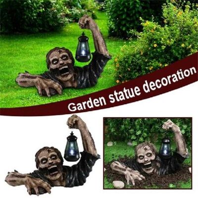 Garden Zombie Lantern Lamp Zombie Resin Statues Horror