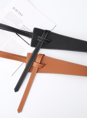 Wide Corset Designer Belt for Women 2022 New Tie Obi Waistba