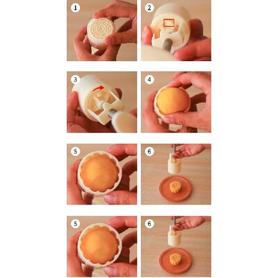好货Mooncake Mould Cookies Round Pastry Moon Cake DIY Flower