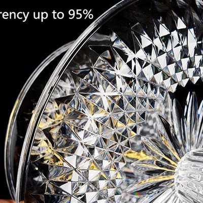 3-Plates for Fruit Transparent KTV Home Double Plastic Trans