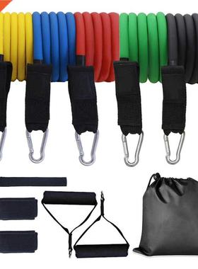 11pcsset Resistance Band Latex Elastic Pull Rope Home Gym