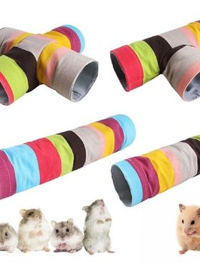 Canvas Gerbil Rat Spacious Space Collapsible Tubes Guinea