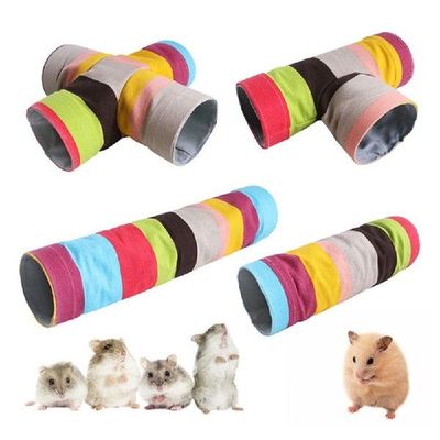 Canvas Gerbil Rat Spacious Space Collapsible Tubes Guinea