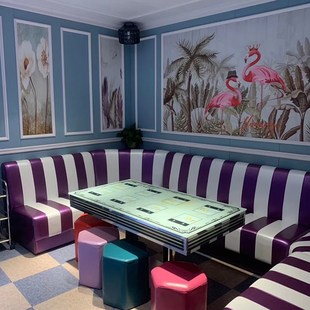 酒吧咖轰趴馆歌厅量贩式KTV包厢沙发卡座翻新换面组合定制做包邮