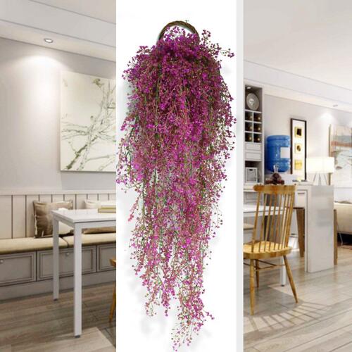 极速The sitting room wall simulation green plants hang