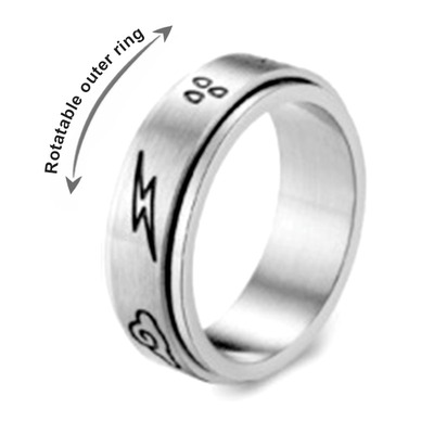 Anxiety Ring For Women Men Moon Fidgets Rings 2021 nd Punk R