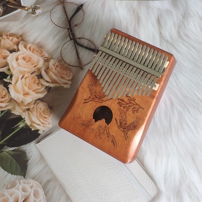 Kalimba 17 Keys Thumb Piano High Quality Wood Mahogany Acaci