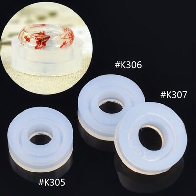 Silicone DIY Cabochon Ring Mold Making Jewelry Rings Resin