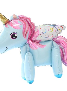 Unicorn Balloon Decoration Happy Birthday Party Supplies Foi