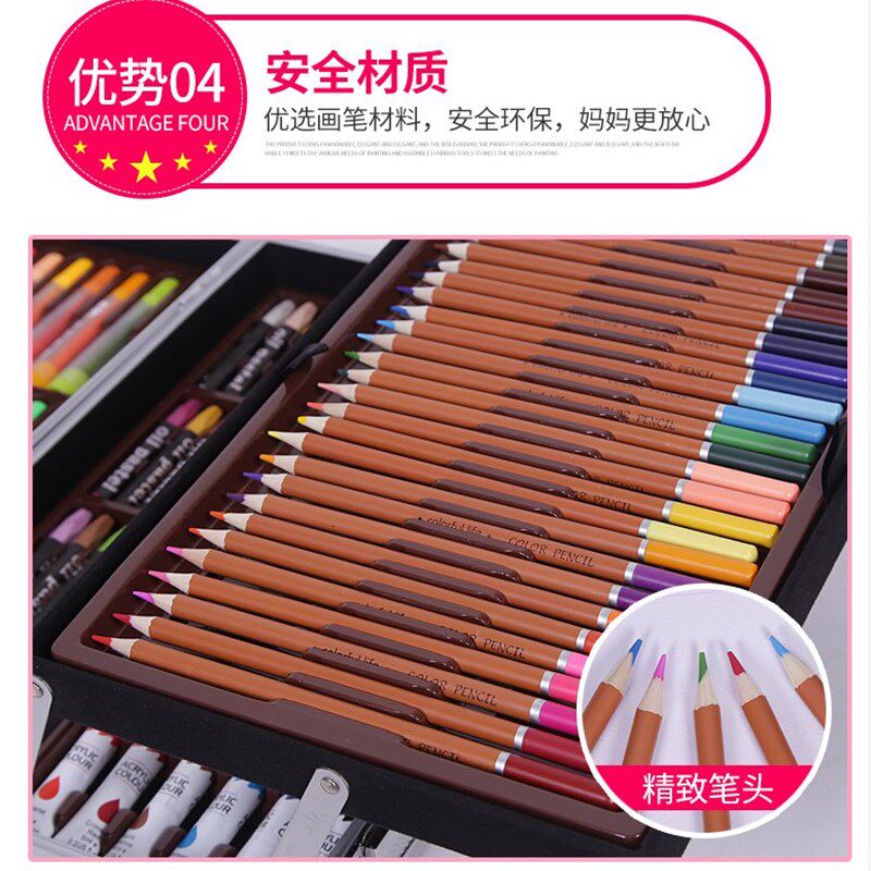 极速儿童画笔水彩笔绘画套装可水洗小孩画画工具丙烯颜料美术礼盒