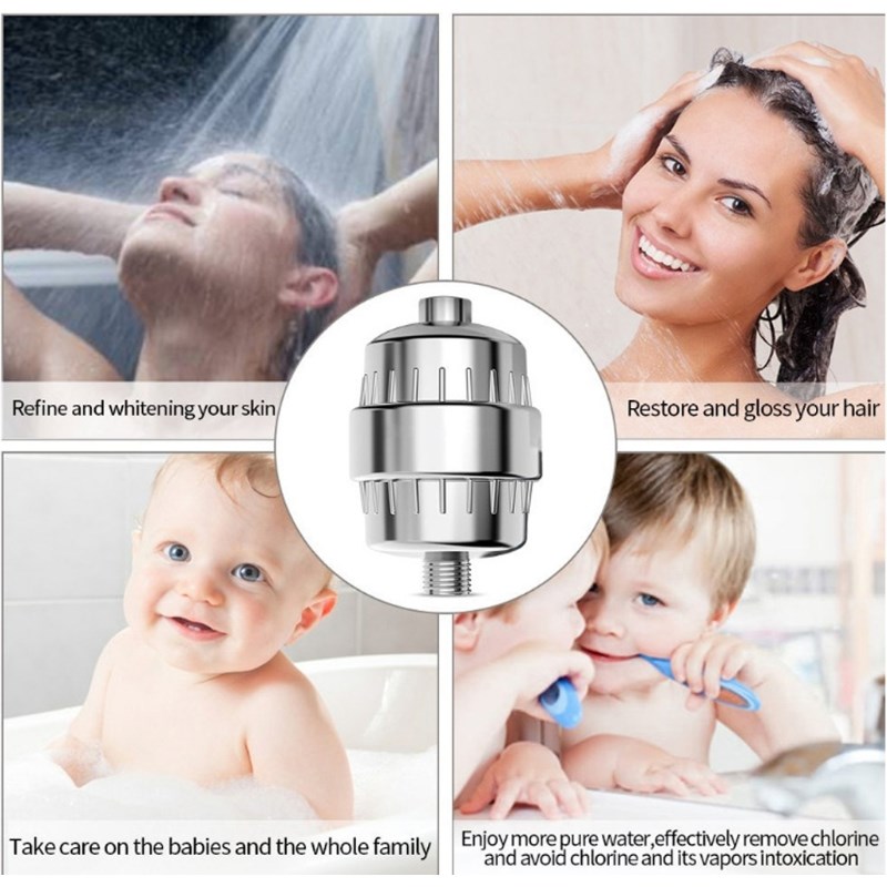 15 Stage Universal 1/2 High Output Shower Filter Bathroom