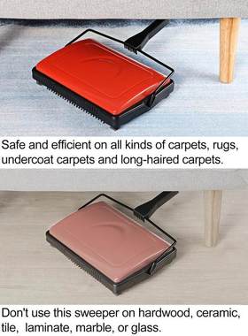 Yocada Carpet Floor Sweeper Cleaner for Home Office Carpets