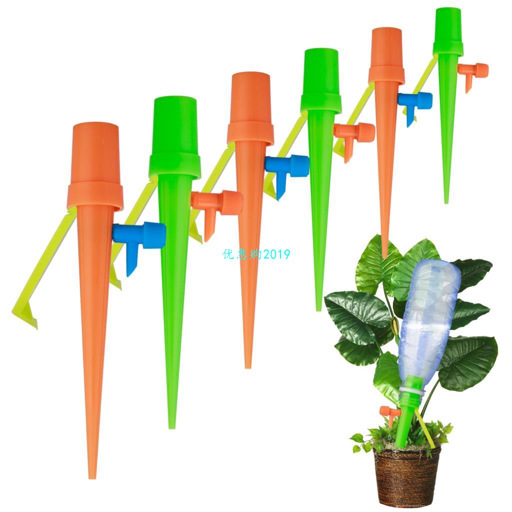 6Pcs/set Adjustable Stakes System Plant Self Watering Vacati