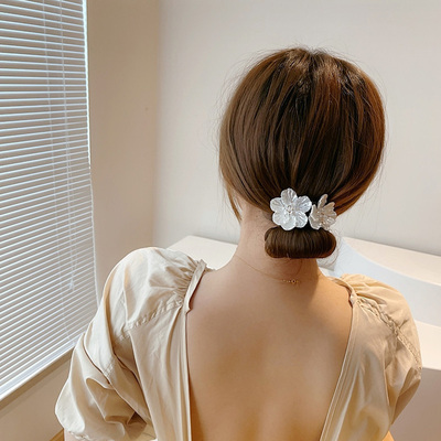 2021 Vintage Shell Pearl Hairpin Bun Hairstyle Hair Stick Wo