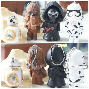 star wars force awakens figures keyring keychain bb-8 darth