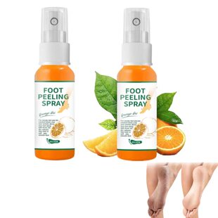 YG LianKai 2PCs Foot Peeling Spray Orange Oil Foot Peeling S