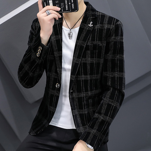 Blazers Luxury Suit Autumn Jac Slim Men Casual 2021 Corduroy