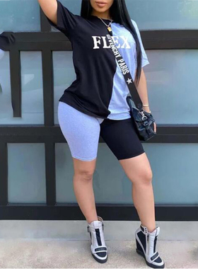 Plus Size 5XL Women 2021 Summer Clothing Fashion Sweatsuits