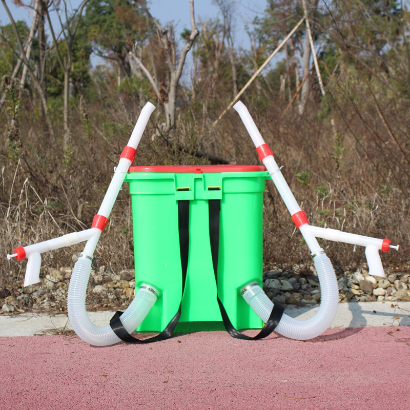 农用多功能双管下肥玉米撒肥料施肥神器机果树械追肥器硬地下工具