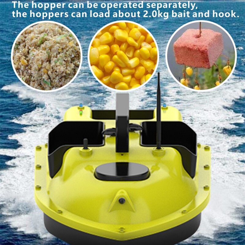 New Update Bait Boat 3 Hoppers 500m RC Distance Remote Contr
