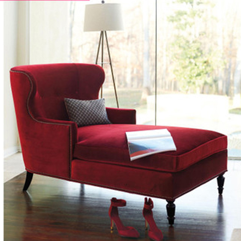 贵妃沙发美人榻美式轻奢公寓美人贵妃榻北欧卧室懒人躺椅现代简约