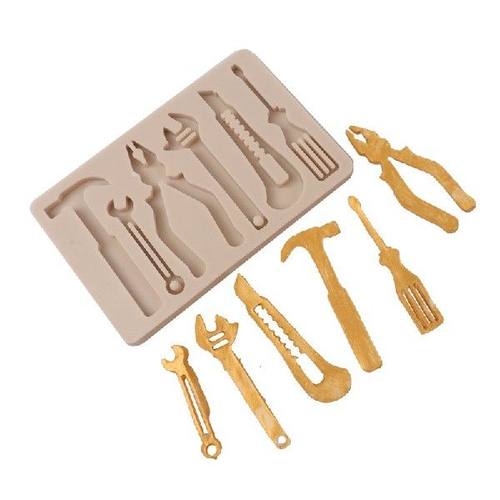 DIY Wrench Pliers Set Silicone Fondant Molds For Baking