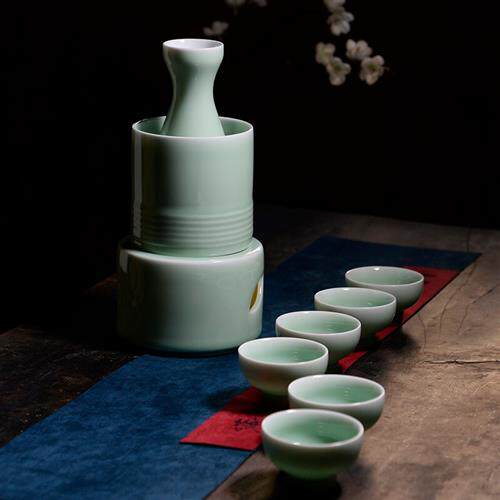 极速爆品丰阁 陶瓷家用温酒器烫酒壶暖酒黄酒酒杯中式清酒电加热