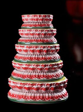 极速L陶瓷观音座佛座莲花座佛像底座供奉佛像垫佛台礼家佛具加高