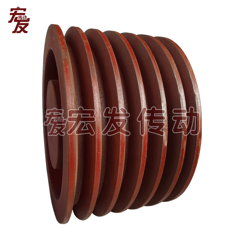 极速三角皮带轮 电机皮带轮 C型 6槽 C6-140 可加工内孔 键槽