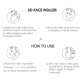 360 Rotate Face Thin Massager Body Full Roller Shape Mass