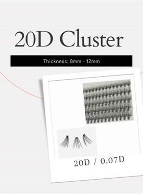 Eye Lash Extensions (20D Cluster Lash)