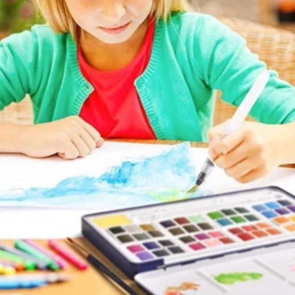 Metallic Watercolor Set 36 Colors Pearlescent Solid Waterco