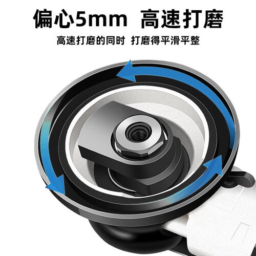 好货台湾prima气动打磨机圆形砂纸机全钢吸尘研磨机工业级气磨抛