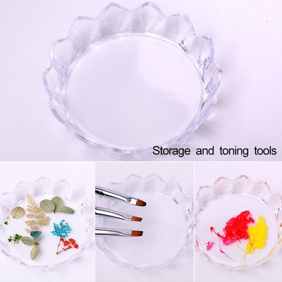 False Nail Art Plate Tips DIY Design Display Stand Golden R