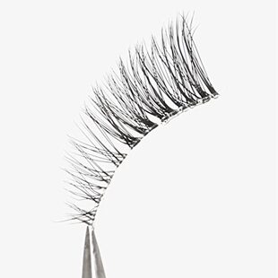Half Lashes with Clear Band Wispy Eyelashes Natural Look 3D