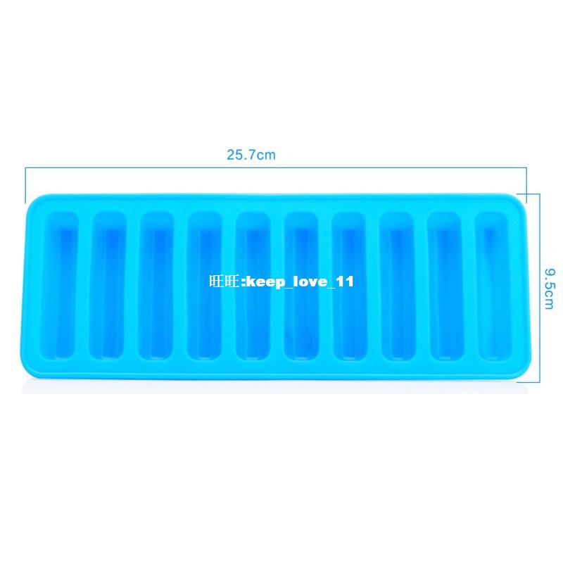 极速New Kitchen Gadgets Silicone 10 Hole Ice Cube Tray Mold