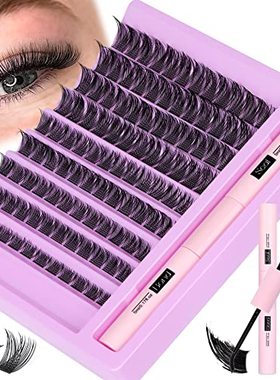 Newcally Lash Extension Kit Cluster Lashes Kit Lash Clusters