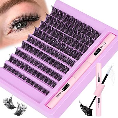 Newcally Lash Extension Kit Cluster Lashes Kit Lash Clusters