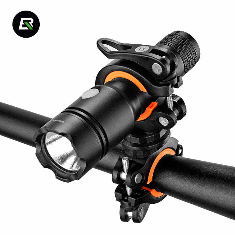自行车灯架夹手电筒架前灯架固定支架灯座骑行配件可旋转