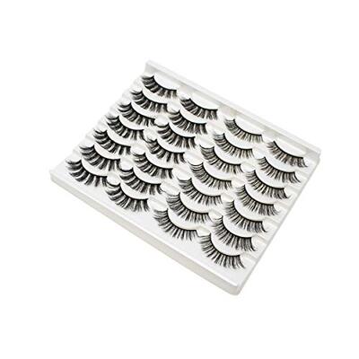 CINLITEK 14 Pairs 2 Styles Natural False Eyelashes Fake Eyel