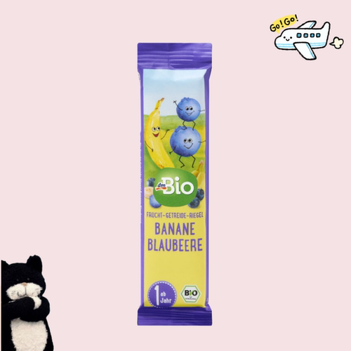 【满300包邮】德国直邮#dm bio1岁+有机香蕉蓝莓水果棒3个*25g