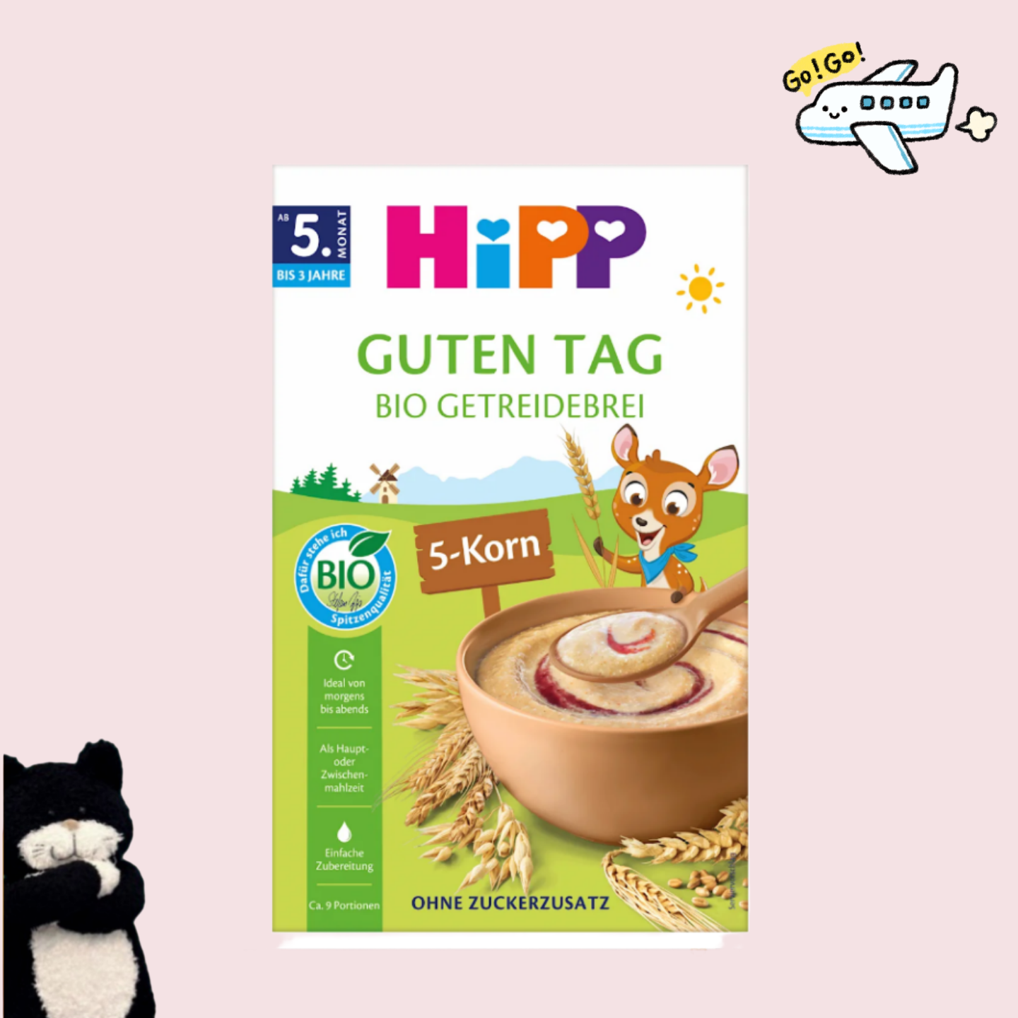 【满300包邮】德国直邮#HiPP/喜宝6个月+有机多谷物杂粮米粉200g