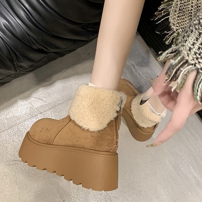 加绒保暖休闲舒适雪地靴女2