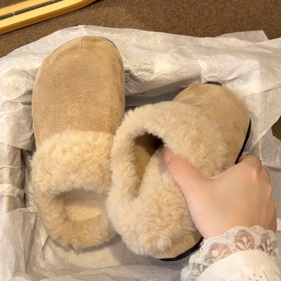 休闲舒适包头半拖鞋女外穿