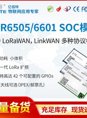 LoRaWAN无线射频透传模块ASR6505/6601 TXCO温补晶振433/915MHz