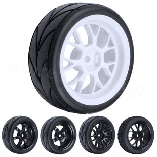 极速4pcs 12mm Wheels Car Tires Hex Road