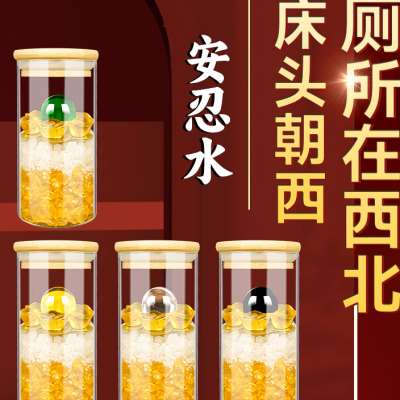 真安忍水瓶子床头朝西摆件化妆室厕所西北角安仁水平安人安然水瓶