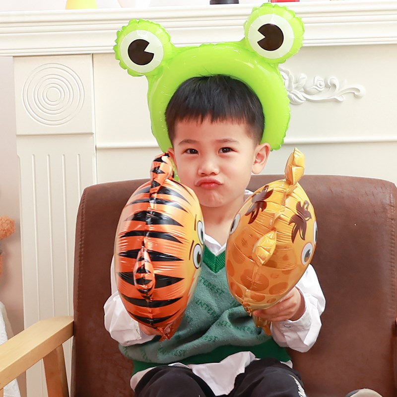 极速儿童节卡通气球手持棒生日派对装饰幼儿园学校微商地推活动小